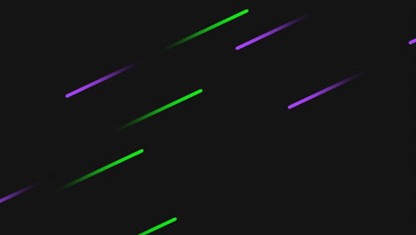 Patrón-De-Líneas-De-Neón-Verde-Y-Púrpura-En-Degradado-Negro