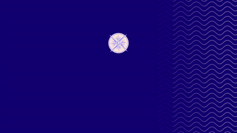 Blue-waves-pattern-with-compass