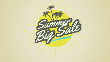 Sommer-Großer-Verkauf-Mit-Sonne-Und-Palmen-Im-Sonnenuntergang