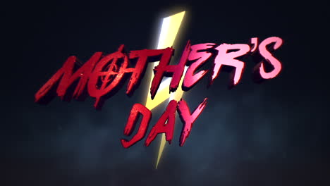 Mothers-Day-with-yellow-thunderbolts-in-80s-style