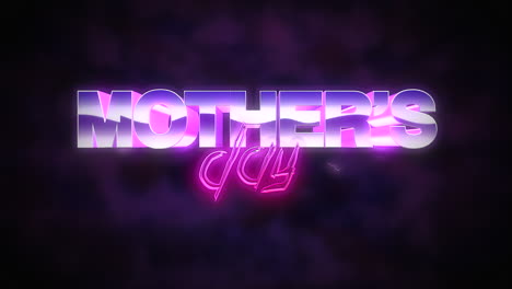 Mothers-Day-with-thunderbolts-in-dark-sky-in-80s-style