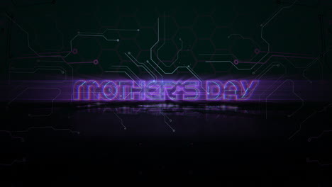 Mothers-Day-with-computer-scheme-and-neon-text