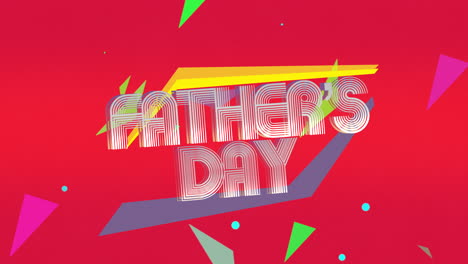 Fathers-Day-with-neon-triangles-pattern-on-red-gradient