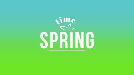 Tiempo-De-Primavera-En-Degradado-Verde-De-Moda