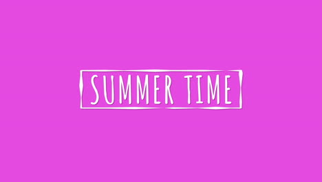 Summer-Time-on-pink-gradient-in-frame