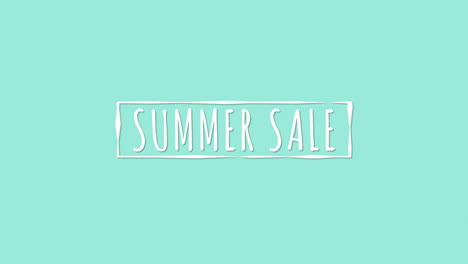 Summer-Sale-on-green-gradient-in-frame