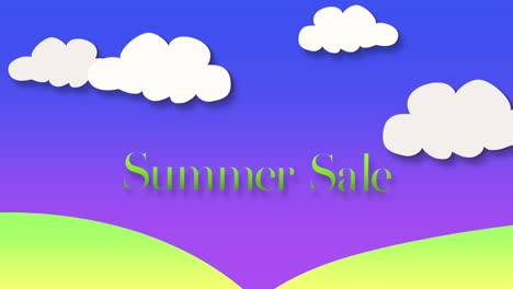 Summer-Sale-with-white-clouds-and-green-grass