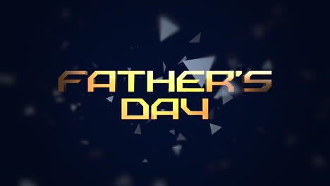 Fathers-Day-text-with-flying-blue-triangles-on-black-gradient