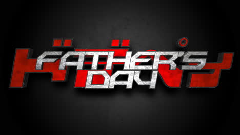 Fathers-Day-text-with-on-steel-wall-in-night-street
