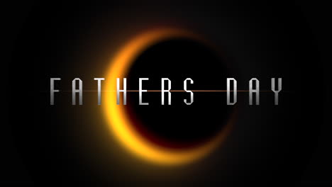 Fathers-Day-text-with-yellow-moon-in-galaxy