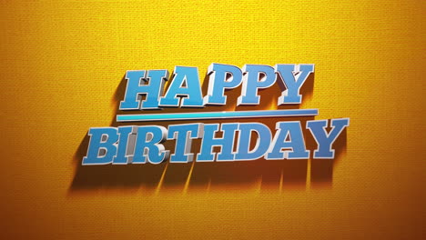 Cartoon-blue-Happy-Birthday-text-on-yellow-fashion-gradient