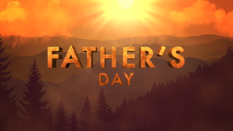 Fathers-Day-on-sunset-landscape-with-sun-and-forest