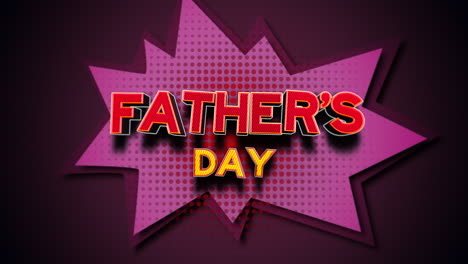 Fathers-Day-cartoon-text-with-dots-on-purple-texture