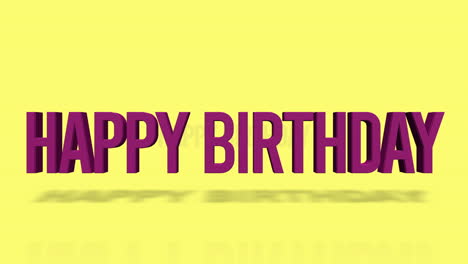 Rolling-Happy-Birthday-text-on-yellow-gradient