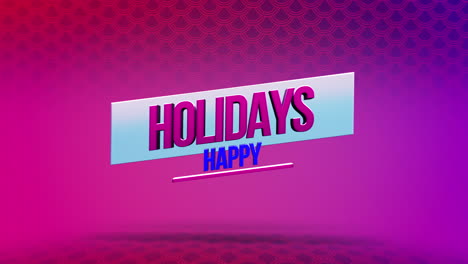 Modern-Happy-Holidays-with-circles-on-red-gradient-geometric-pattern