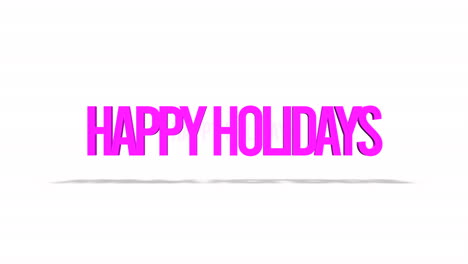 Rolling-Happy-Holidays-Text-Auf-Weißem-Farbverlauf