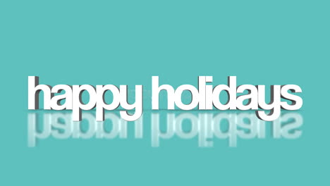 Rolling-Happy-Holidays-text-on-blue-gradient