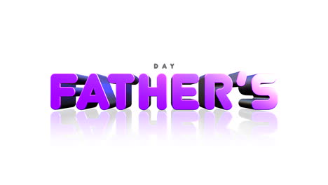 Cartoon-violetter-Vatertagstext-Auf-Weißem-Farbverlauf