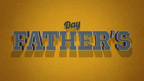 Retro-Fathers-Day-text-on-yellow-vintage-texture-in-80s-style