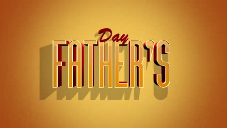 Retro-Fathers-Day-text-on-yellow-vintage-texture-in-80s-style