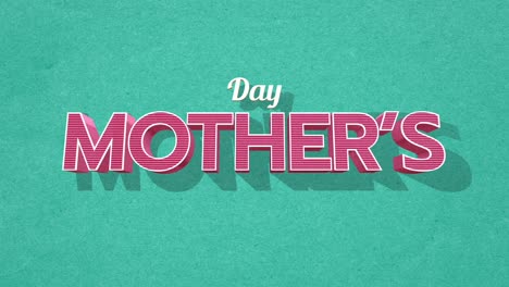 Retro-Mothers-Day-text-on-green-vintage-texture-in-80s-style