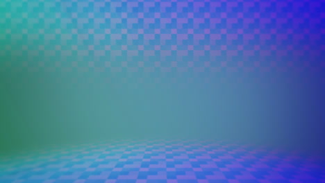 Modernes-Geometrisches-Muster-Mit-Würfeln-Auf-Blauem-Farbverlauf