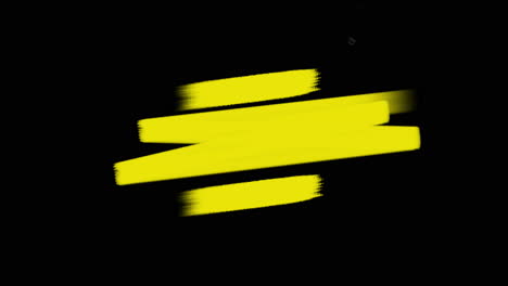 Aquarellmode-Gelbe-Kunstpinsel-Auf-Schwarzem-Farbverlauf