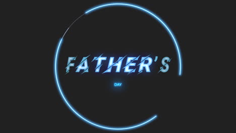 Modern-Fathers-Day-text-with-neon-blue-circle-on-fashion-black-gradient