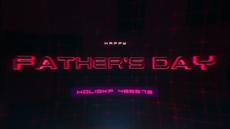 Fathers-Day-on-computer-screen-with-glitch-elements