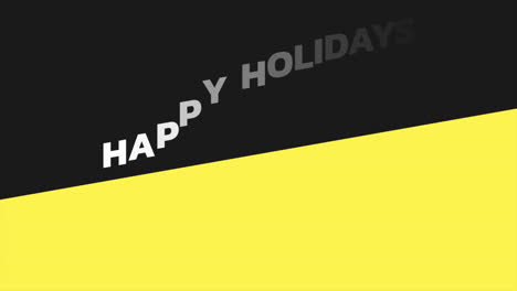 Frohe-Feiertage-Text-Auf-Modischem-Gelben-Und-Schwarzen-Farbverlauf