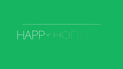 Happy-Holidays-text-with-line-on-fashion-green-gradient