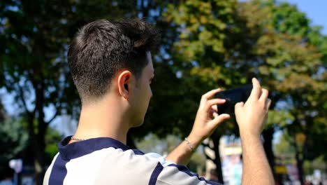 Young-man-taking-photo-Hagia-Sophia