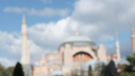 Hagia-Sophia-Verschwommener-Hintergrund