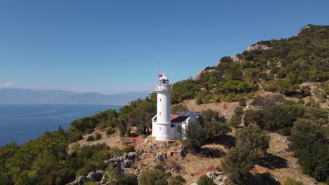 Gipfel-Leuchtturm-Landschaftlich