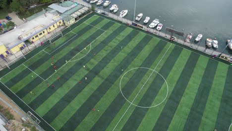 Vista-De-Dron-Del-Estadio-De-Fútbol