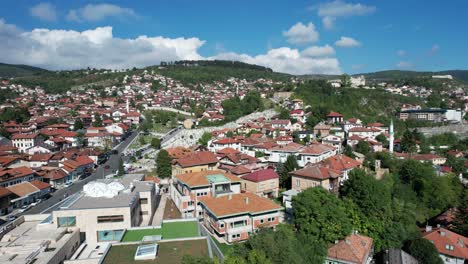 Wahrzeichen-Von-Sarajevo-Aus-Der-Luft