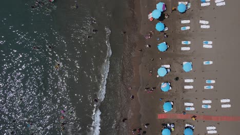 Sunbed-On-The-Beach-Overhead-View