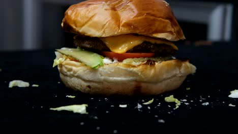 Leckeres-Hamburger-Menü
