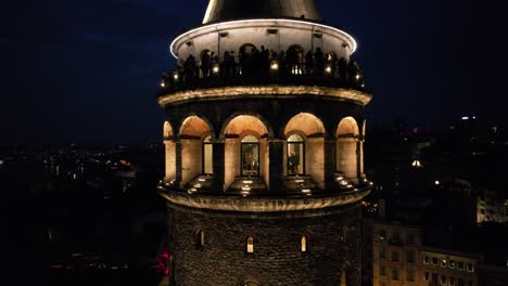 Galata-Turm-Beleuchtete-Nacht