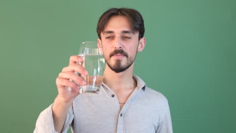 Man-Drinking-Water