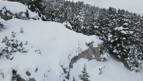 Snowy-Peak-Drone-View
