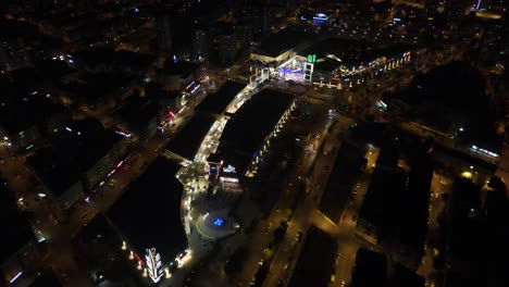 Top-View-Of-Mall-At-Midnight