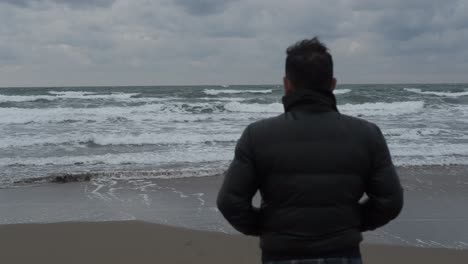 Alone-Man-Watching-Sea