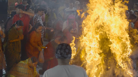 People-Celebrating-Hindu-Festival-Of-Holi-With-Bonfire-In-Mumbai-India-8