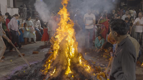 People-Celebrating-Hindu-Festival-Of-Holi-With-Bonfire-In-Mumbai-India-23