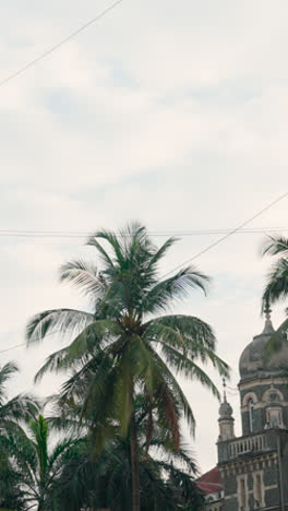 Vertikales-Video-Traditioneller-Architektur-In-Mumbai,-Indien