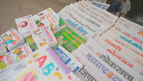 Close-Up-Of-Newspaper-Stall-In-Mumbai-India-1