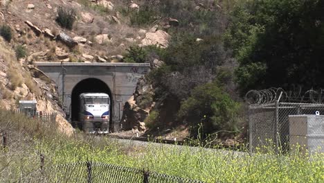 A-Amtrak-passenger-train-passes-through-a-hillside-tunnel-near-Los-Angeles