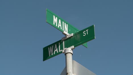 Ein-Straßenschild-Zeigt-Die-Kreuzung-Von-Haupt--Und-Wall-Street-1