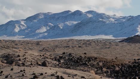 Zeitraffer-Der-Nevada-Wüste-Im-Winter